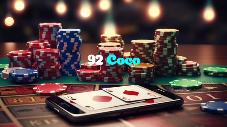 92 Coco casino presented on mobile device in Pakistan with slots and live games